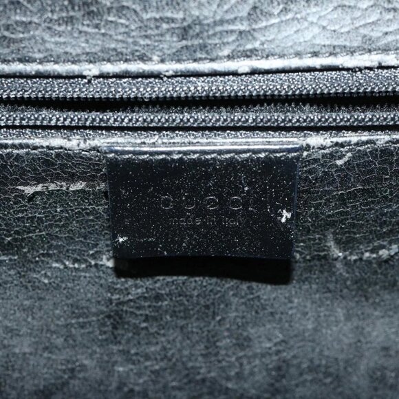 GUCCI Hand Bag Leather Black 001 3091 002113 Auth - Picture 13 of 16
